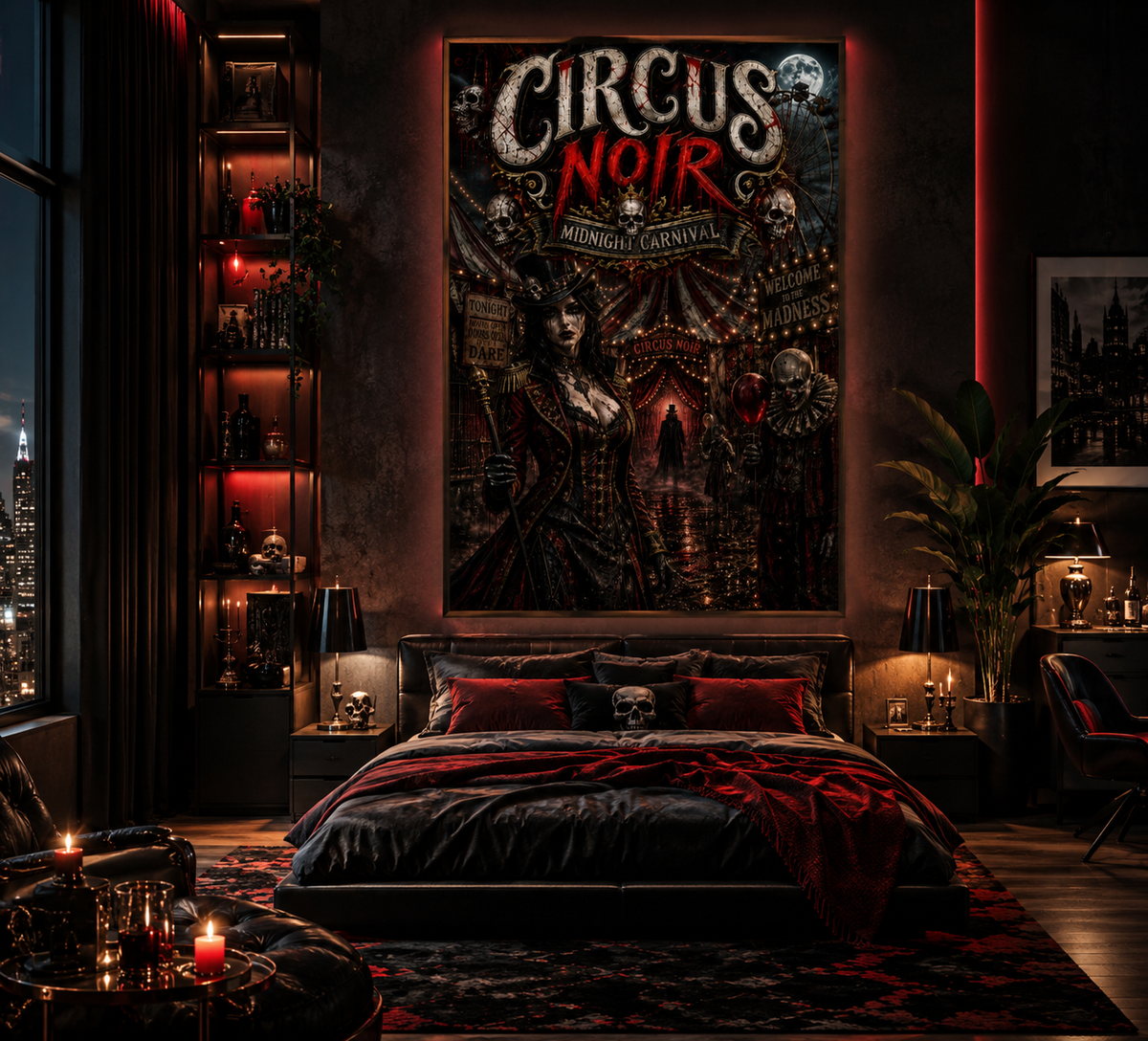 CIRCUS NOIR – Midnight Carnival | Gothic Poster