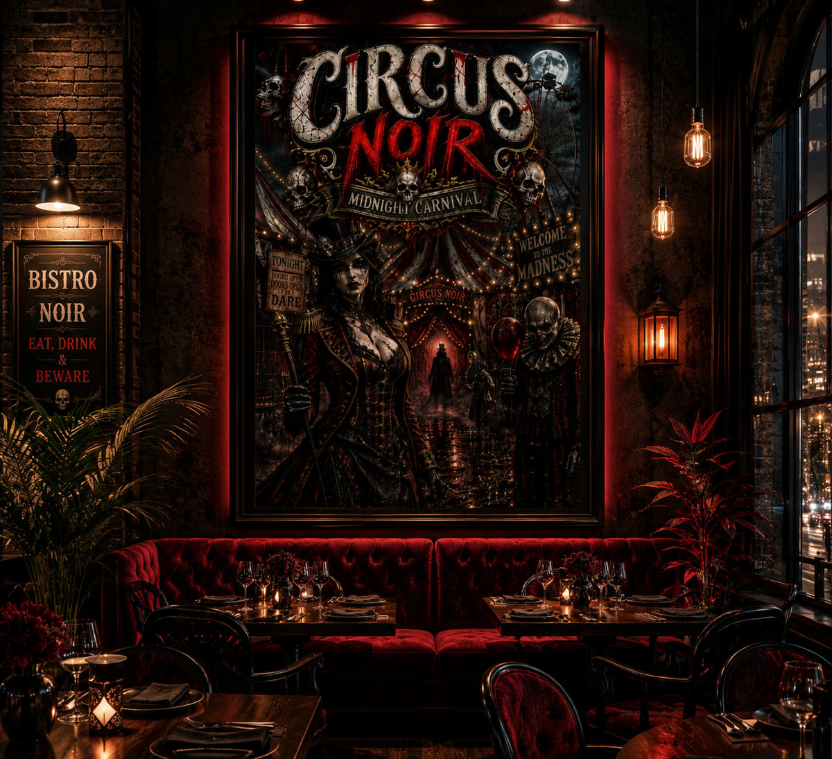 CIRCUS NOIR – Midnight Carnival | Gothic Poster