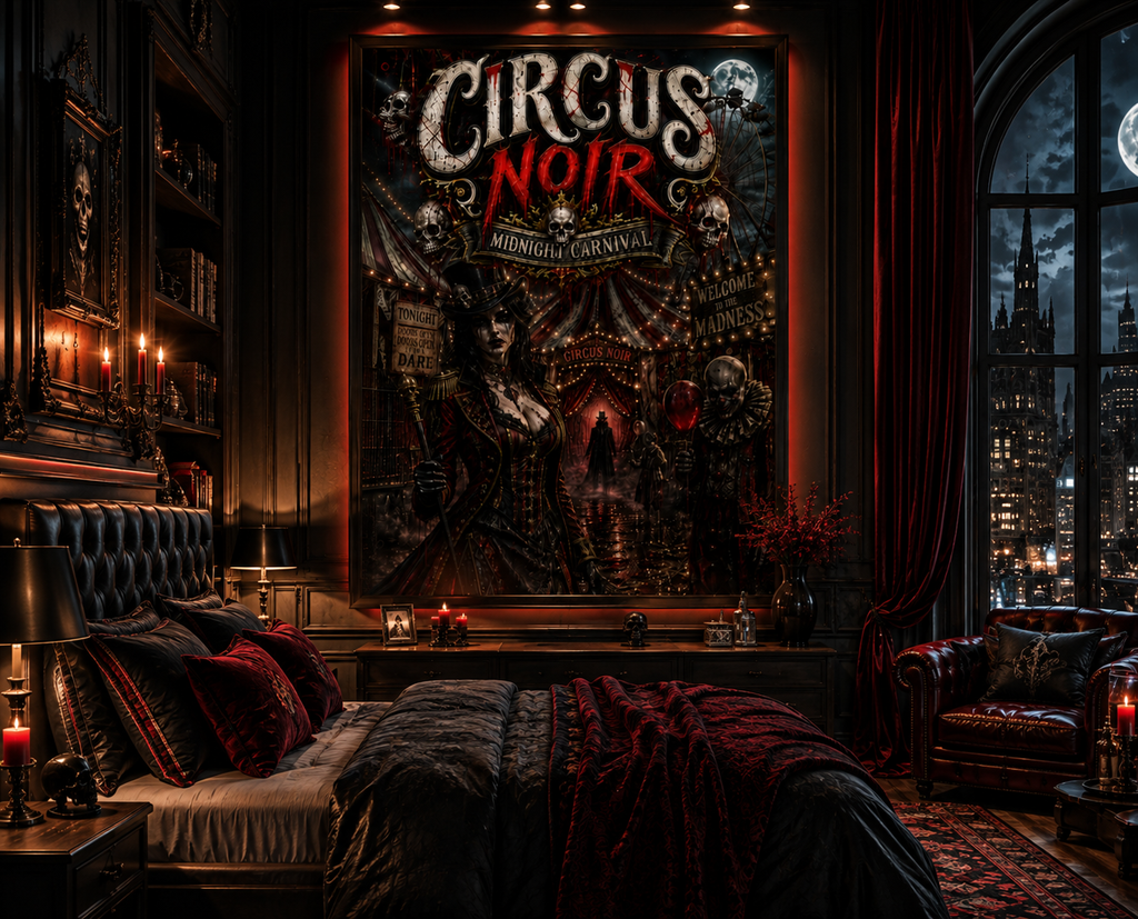 CIRCUS NOIR – Midnight Carnival | Gothic Poster