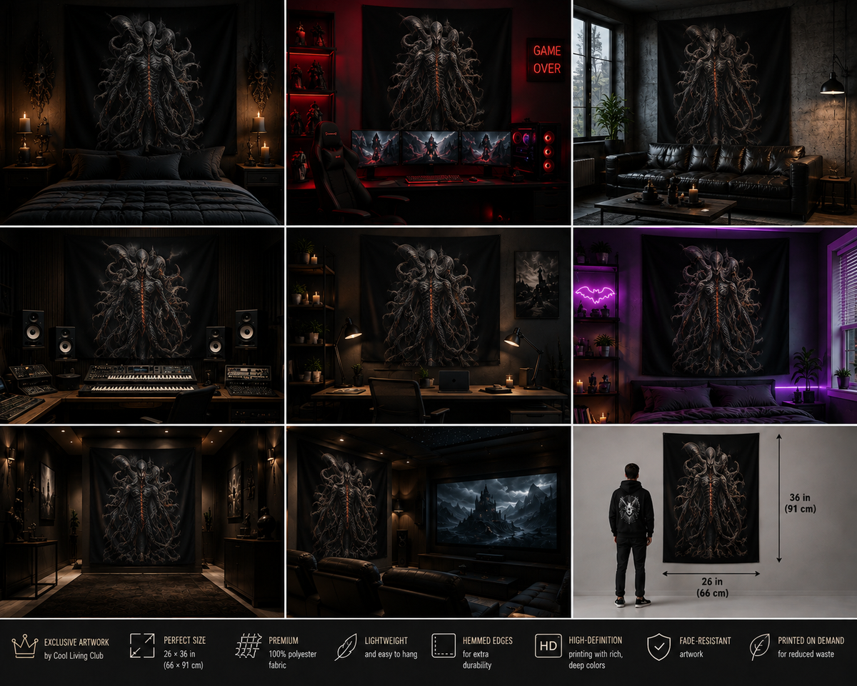 FALLEN ANGEL – The Hollow 3D | Wall Tapestry