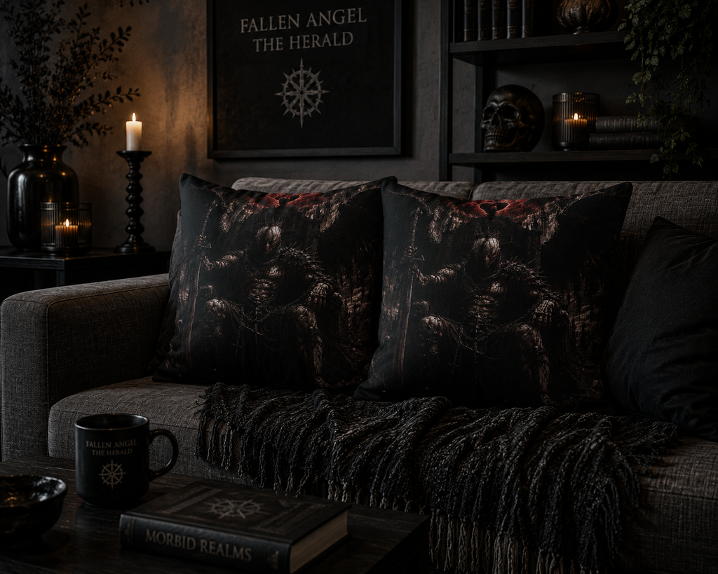 FALLEN ANGEL – The King | Throw Pillow