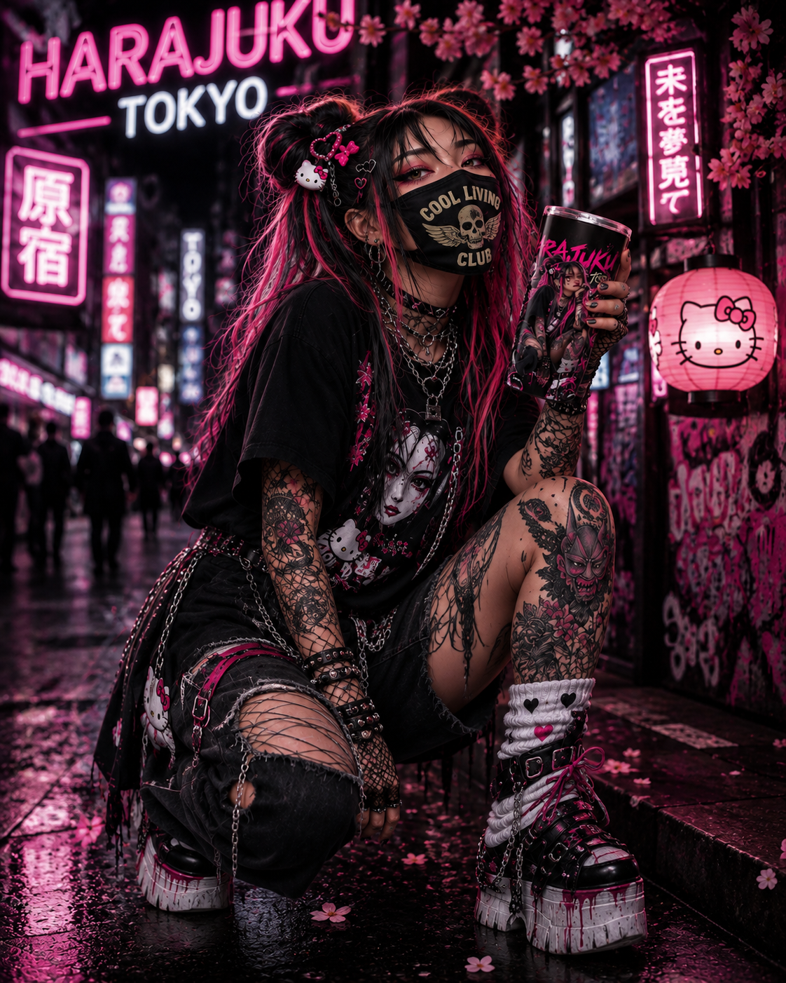 HARAJUKU TOKYO – Neon Rebel | Tumbler