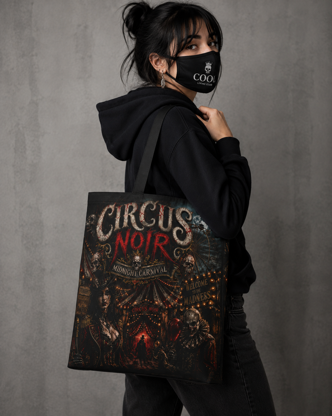 CIRCUS NOIR – Midnight Carnival | Tote Bag