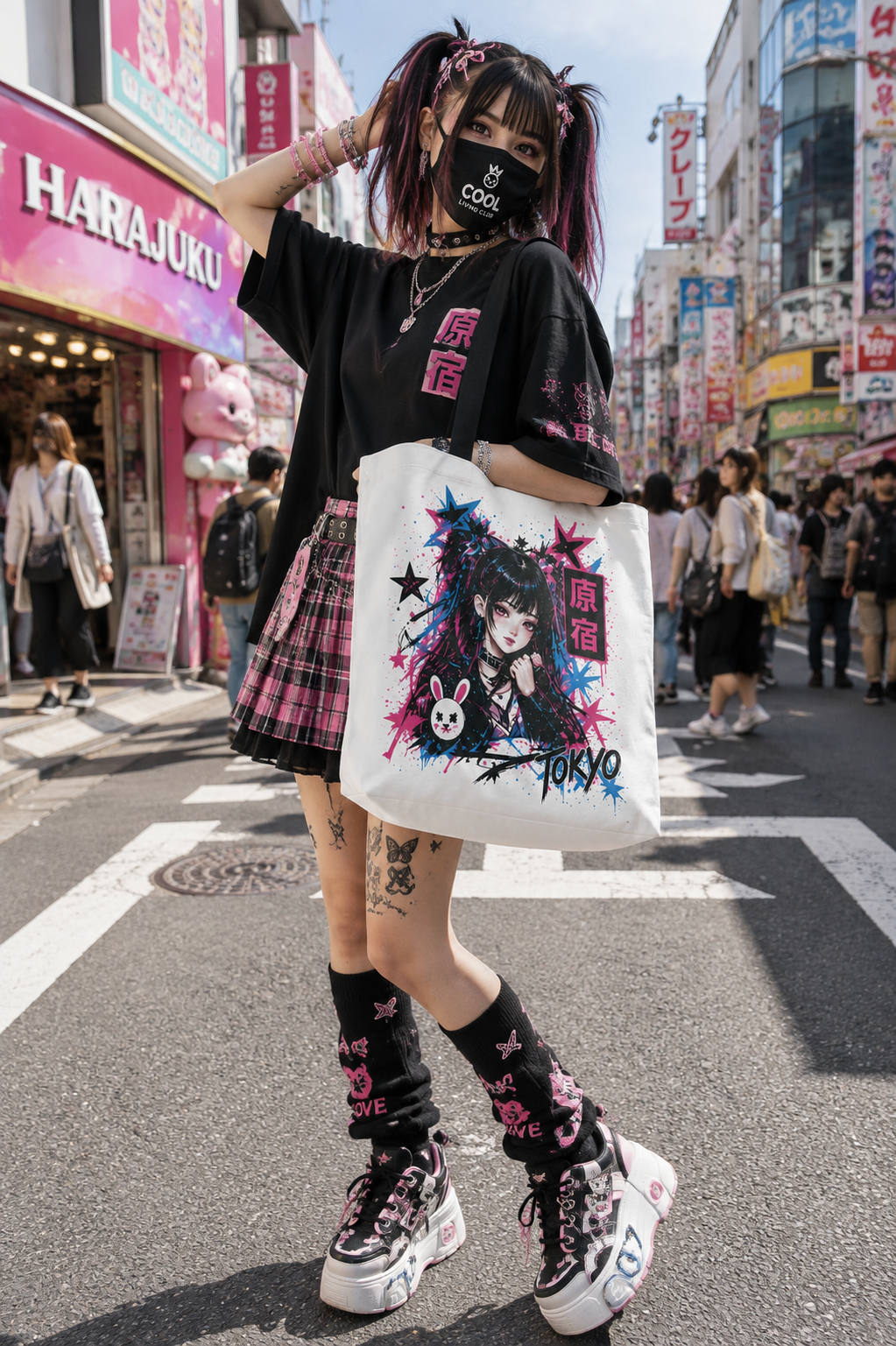 TOKYO GIRLS – Harajuku Girl | Streetwear Tote Bag