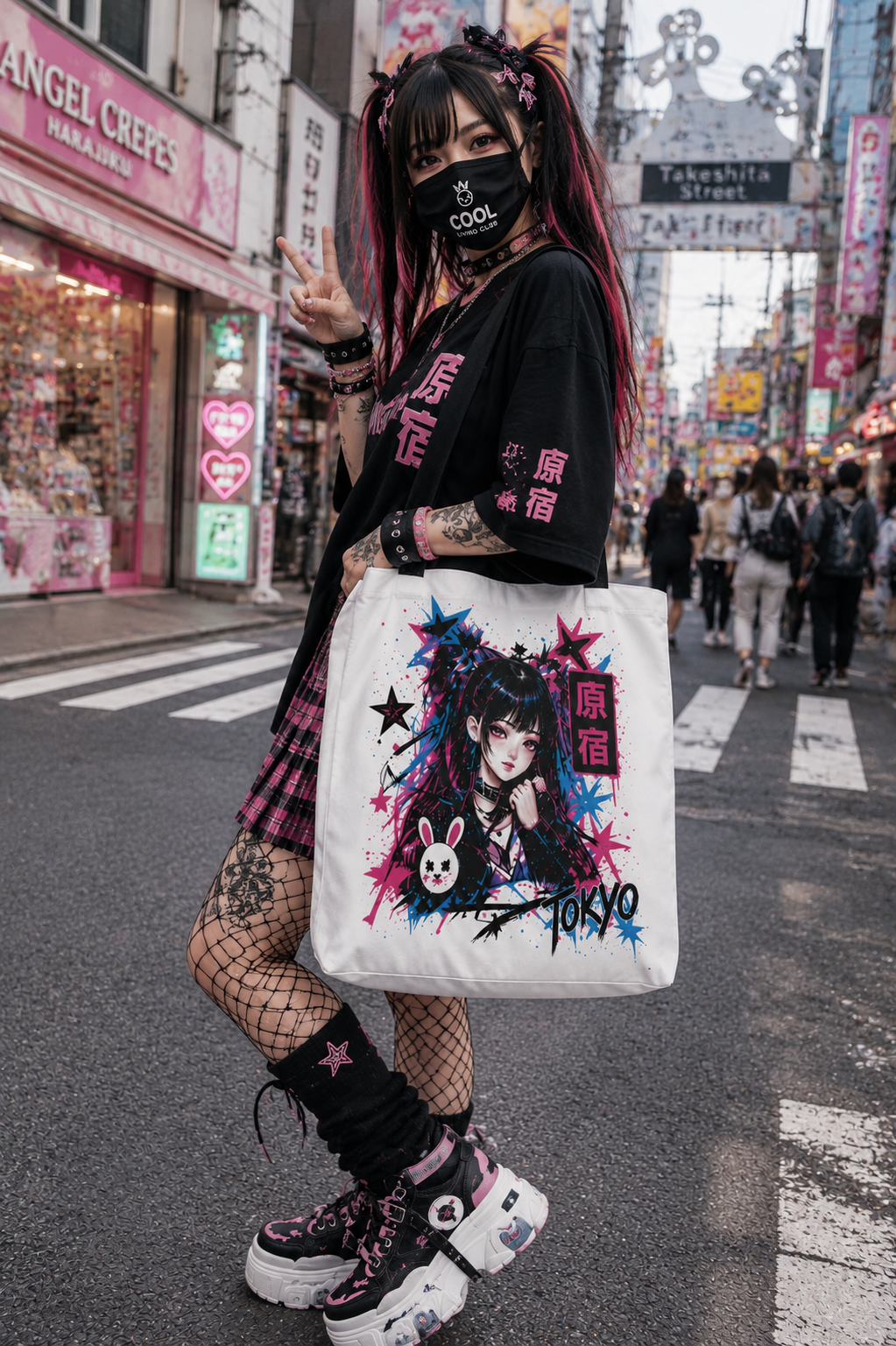 TOKYO GIRLS – Harajuku Girl | Streetwear Tote Bag