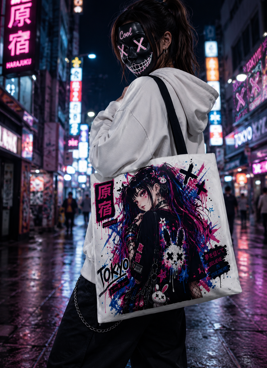 TOKYO GIRLS – Harajuku Girl | Graffiti Tote Bag