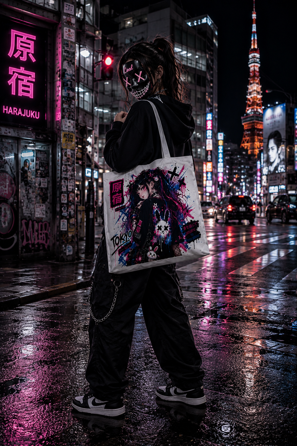 TOKYO GIRLS – Harajuku Girl | Graffiti Tote Bag