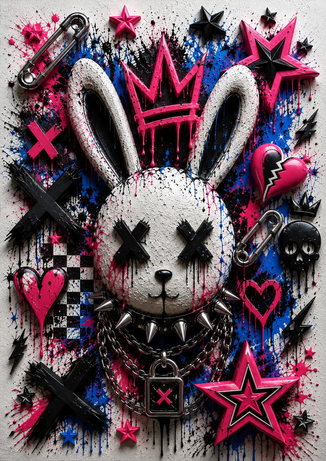 Graffiti Bunny X 3D | Poster