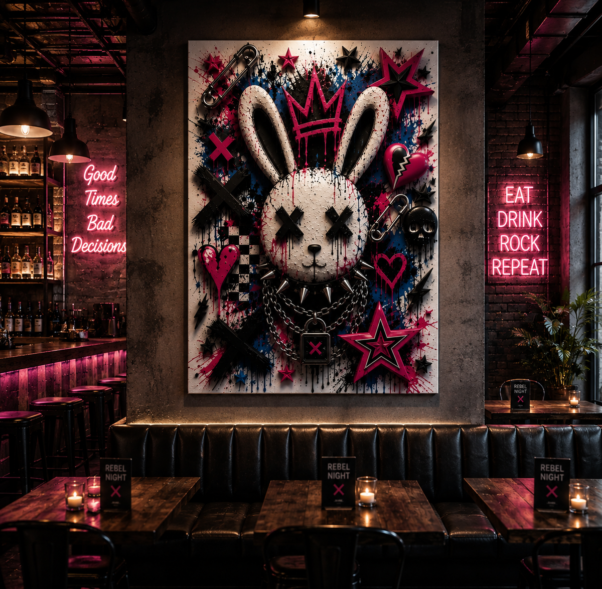 Graffiti Bunny X 3D | Poster