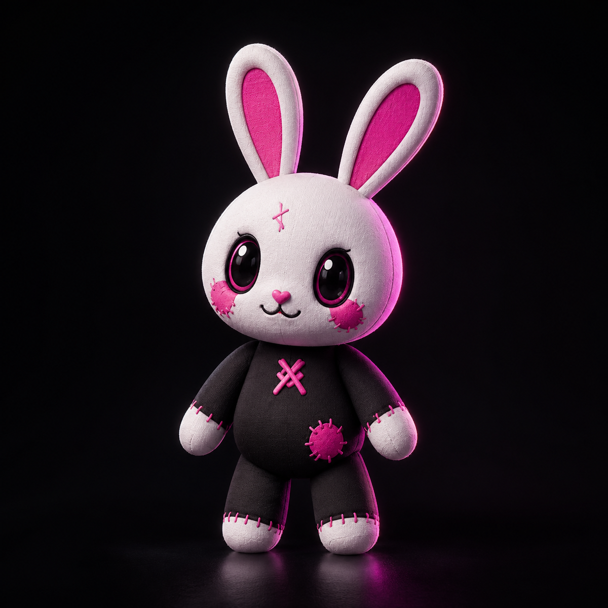 SHIBUYA NEON – Electric Bunny | Premium Acrylic Wall Art | Kawaii Anime Decor | Japanese Cyberpunk Room Art | Cool Living Club
