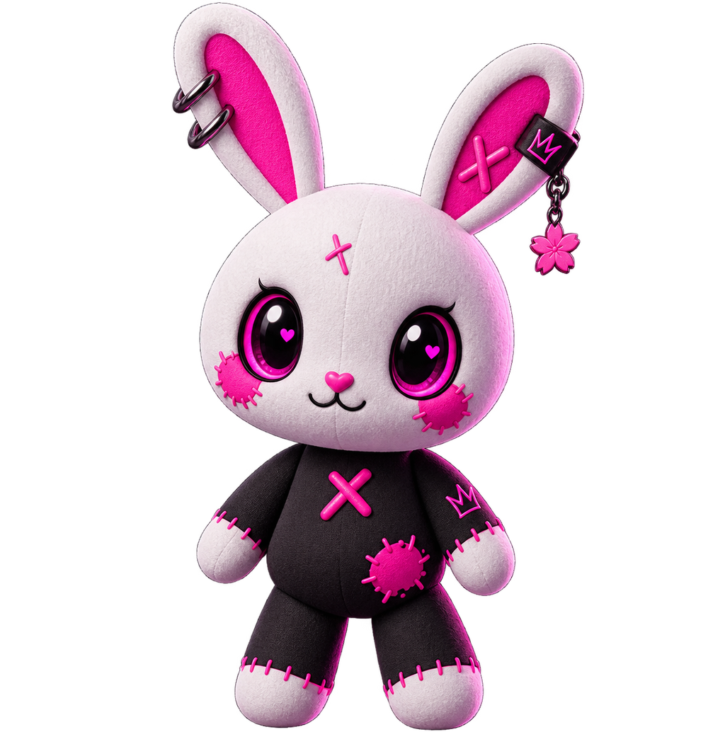 SHIBUYA NEON – Electric Bunny | Premium Acrylic Wall Art | Kawaii Anime Decor | Japanese Cyberpunk Room Art | Cool Living Club