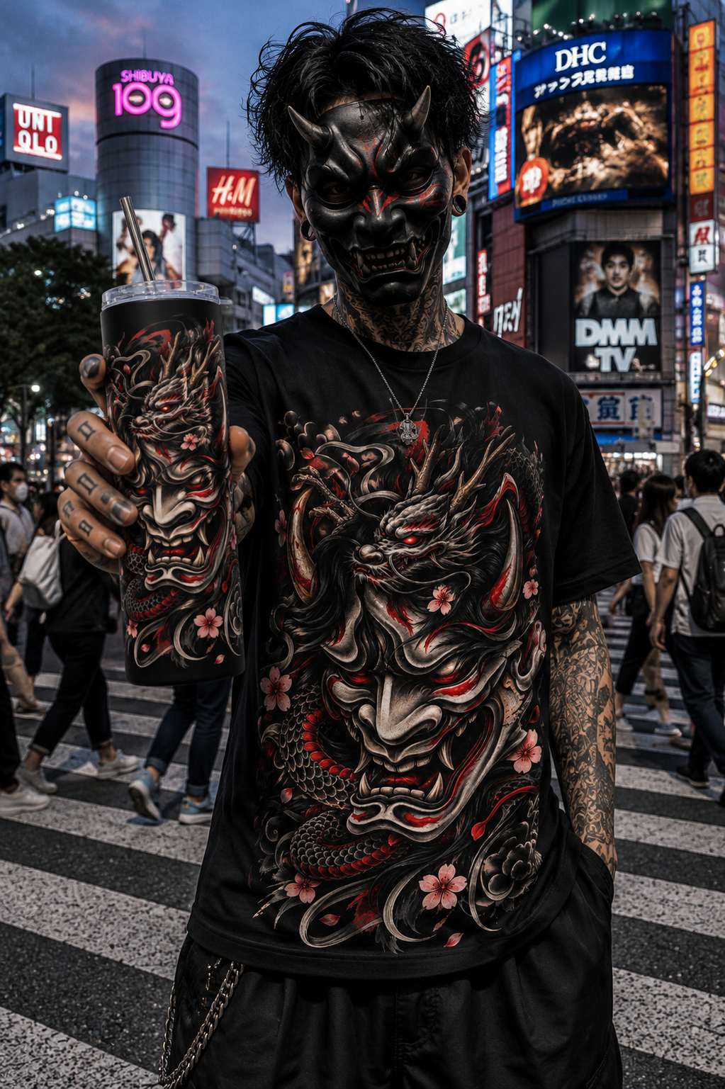 DARK SAMURAI – Crimson Oni | Water Bottle