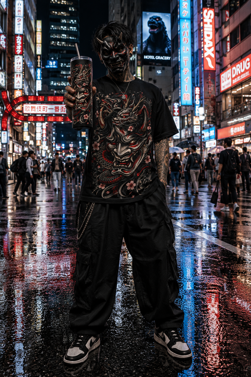 DARK SAMURAI – Crimson Oni | Water Bottle
