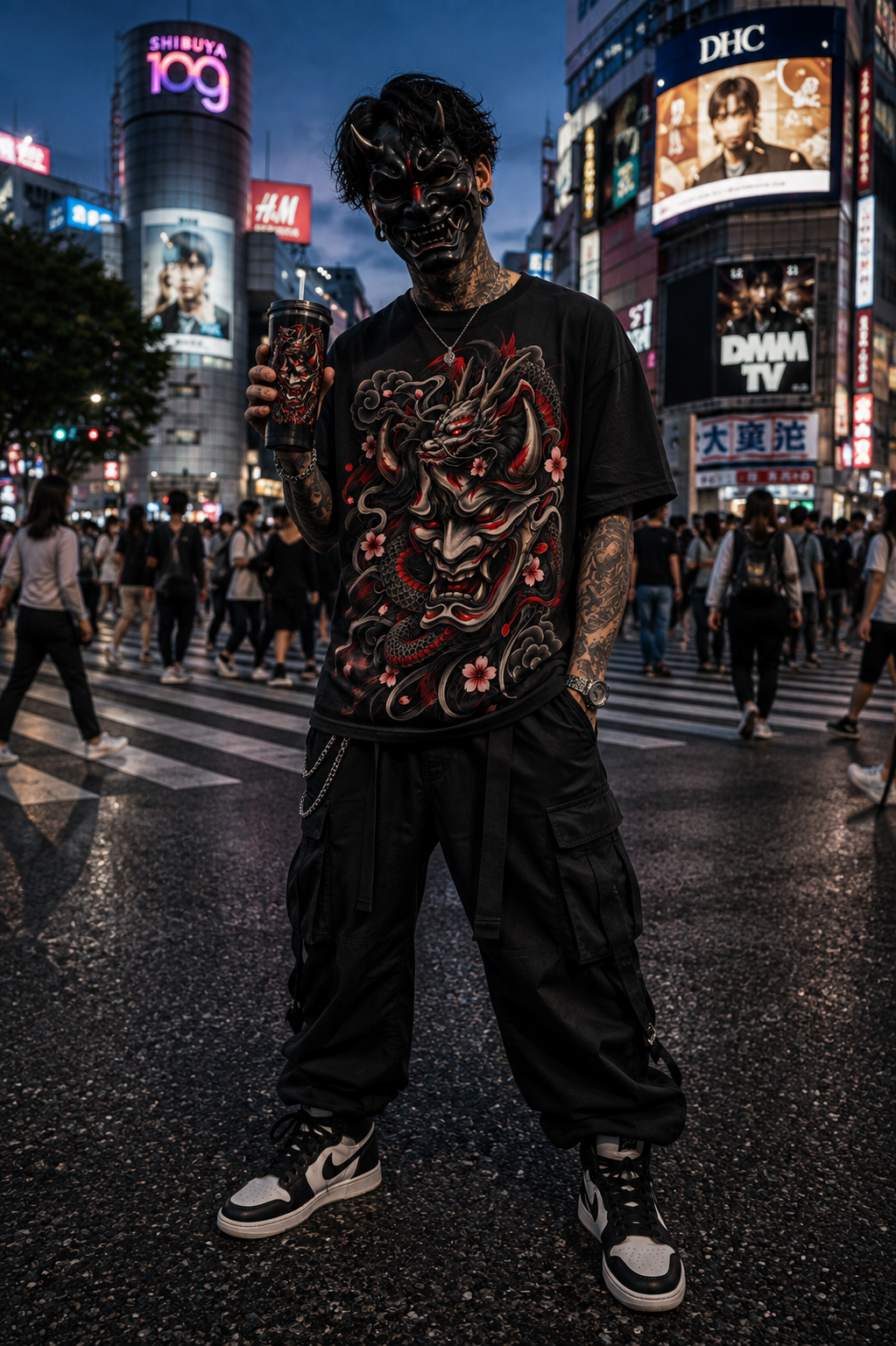 DARK SAMURAI – Crimson Oni | Samurai T-Shirt