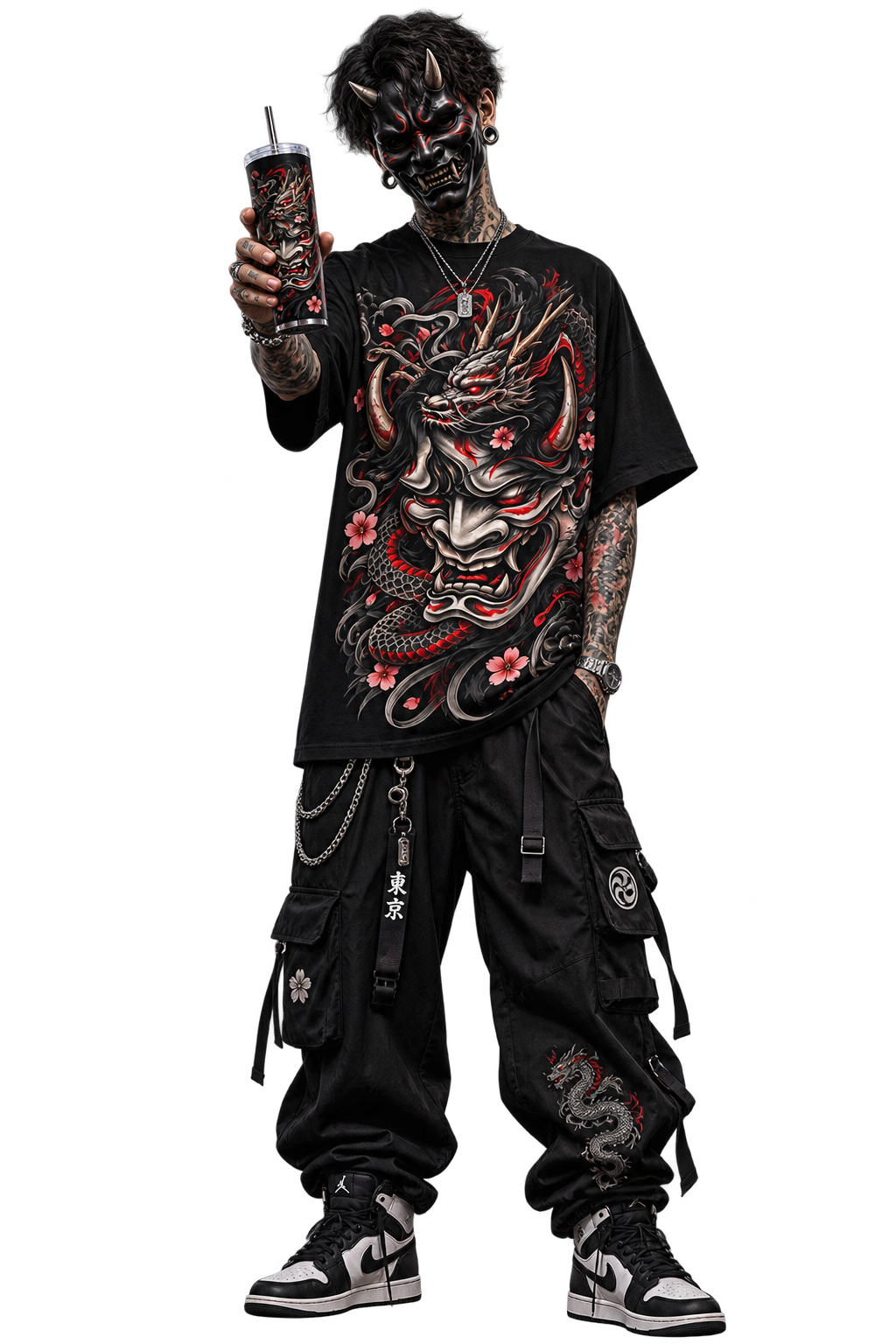 DARK SAMURAI – Crimson Oni | Samurai T-Shirt