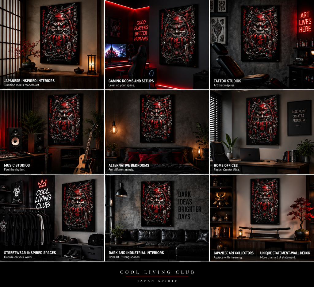 DARK DARUMA – Japanese Spirit | Acrylic Print
