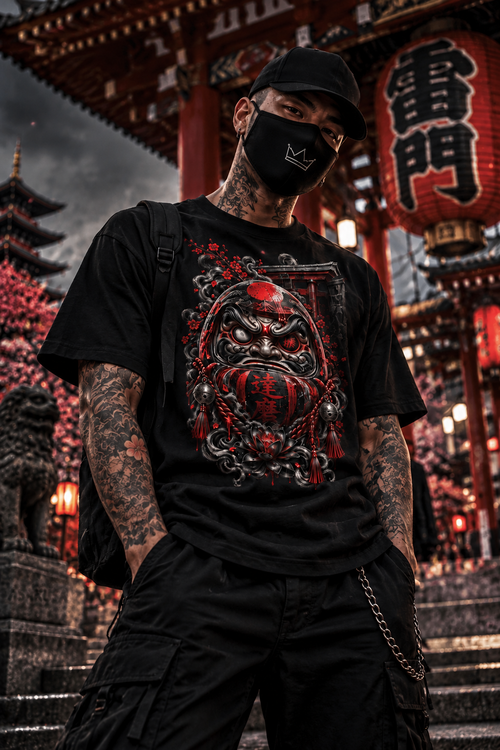 DARK DARUMA – Rise Again | Japanese T-Shirt