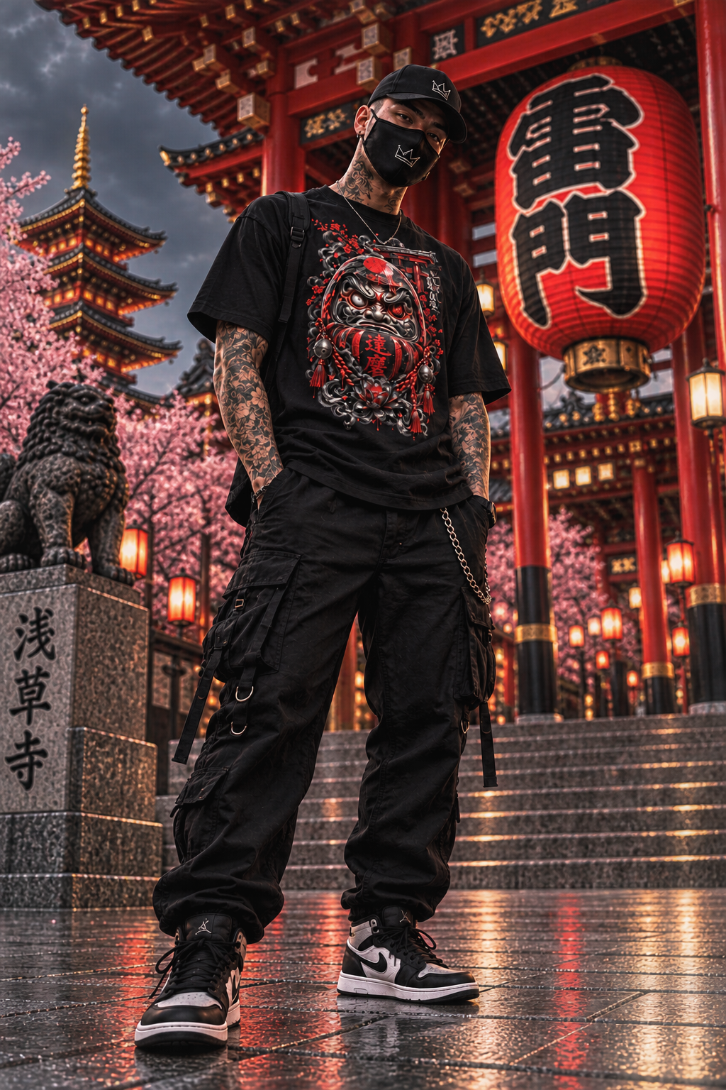 DARK DARUMA – Rise Again | Japanese T-Shirt