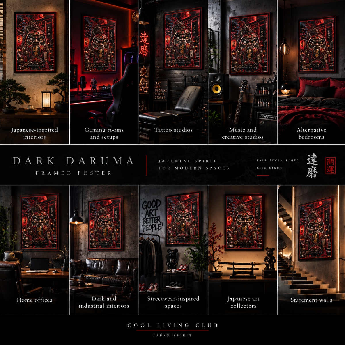 DARK DARUMA – Rise Again | Framed Poster