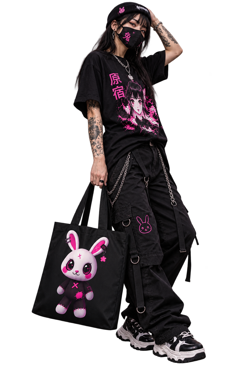 HARAJUKU RABBIT 3D | Tote Bag