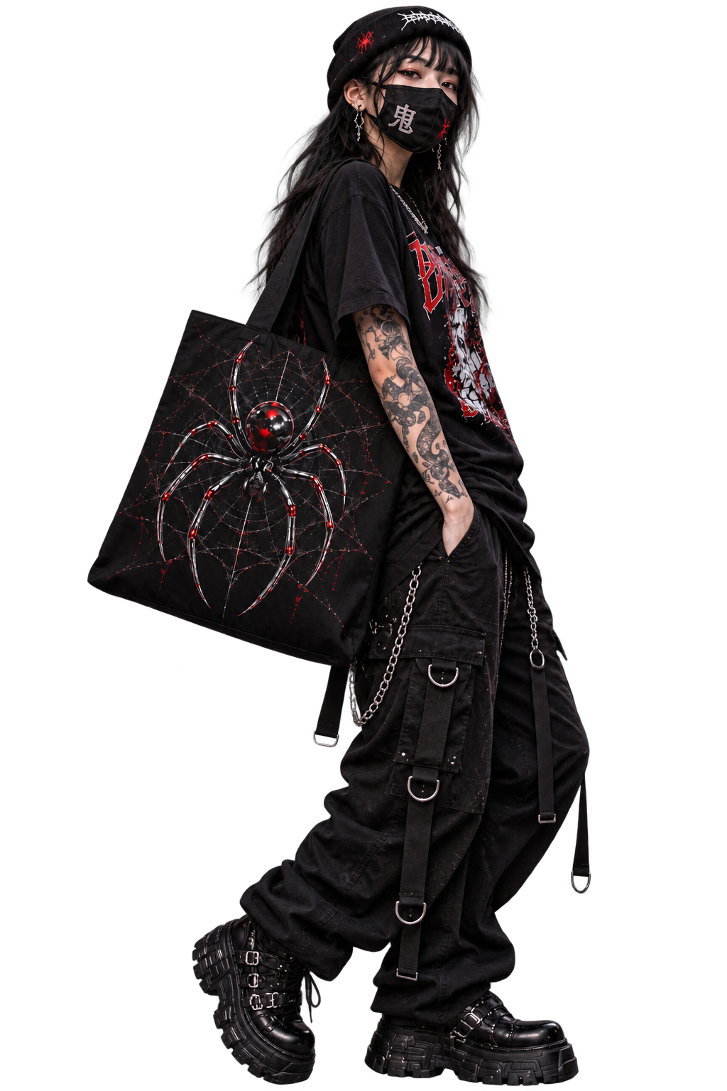 BLACK WIDOW – Spider | Gothic Tote Bag