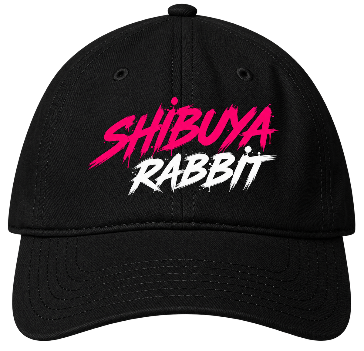Shibuya Rabbit Cap | Japanese Streetwear Baseball Hat | Cyberpunk Anime Aesthetic | Cool Living Club
