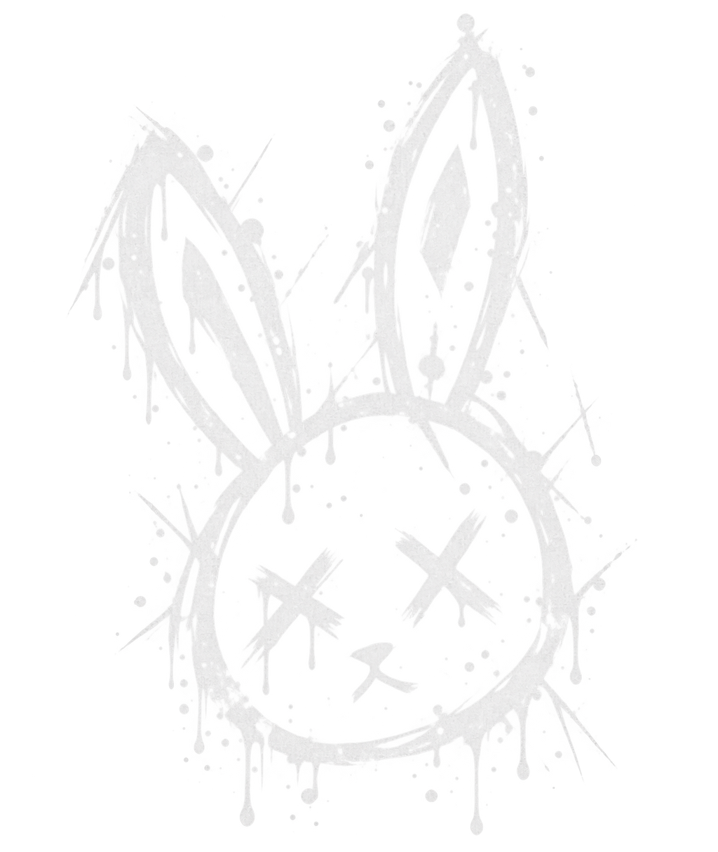 CYBER GOTH RABBIT | Acrylic Print