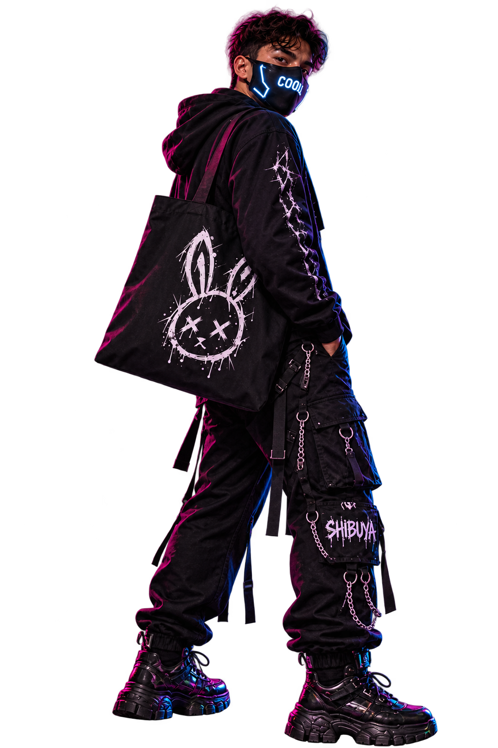 DARK REFLECTIONS – Gothic Bunny | Tote Bag