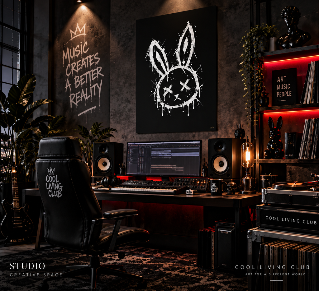 CYBER GOTH RABBIT | Acrylic Print