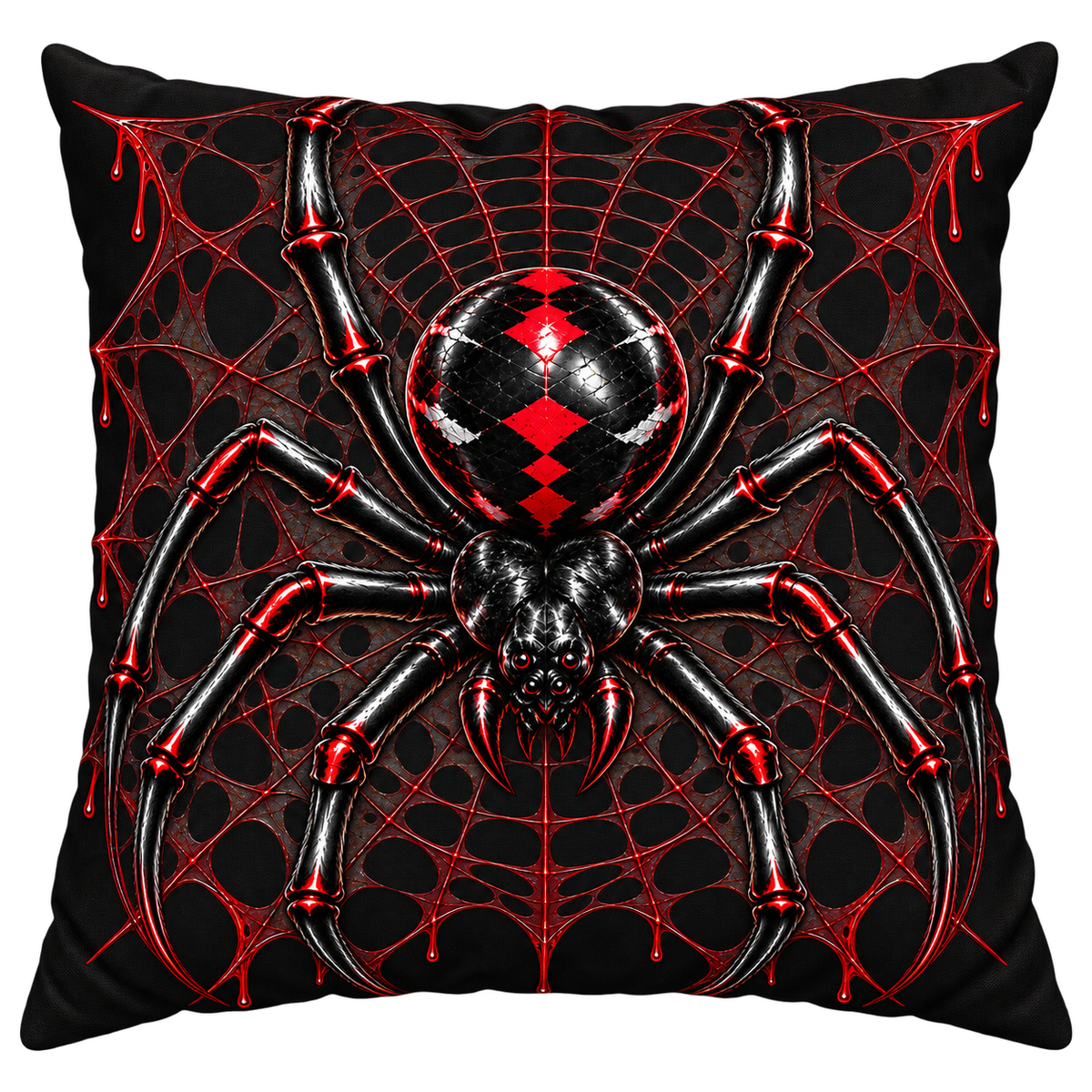 BLACK WIDOW – Spider | Gothic Throw Pillow