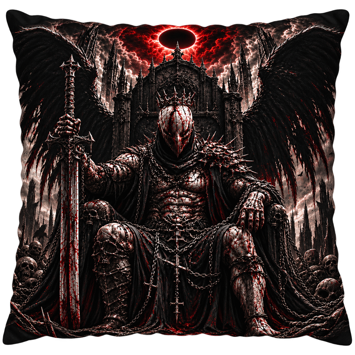 FALLEN ANGEL – The King | Throw Pillow