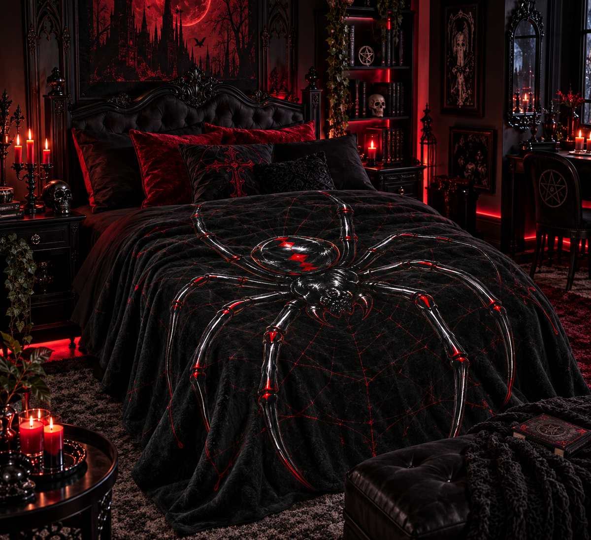 BLACK WIDOW – Spider | Gothic Blanket