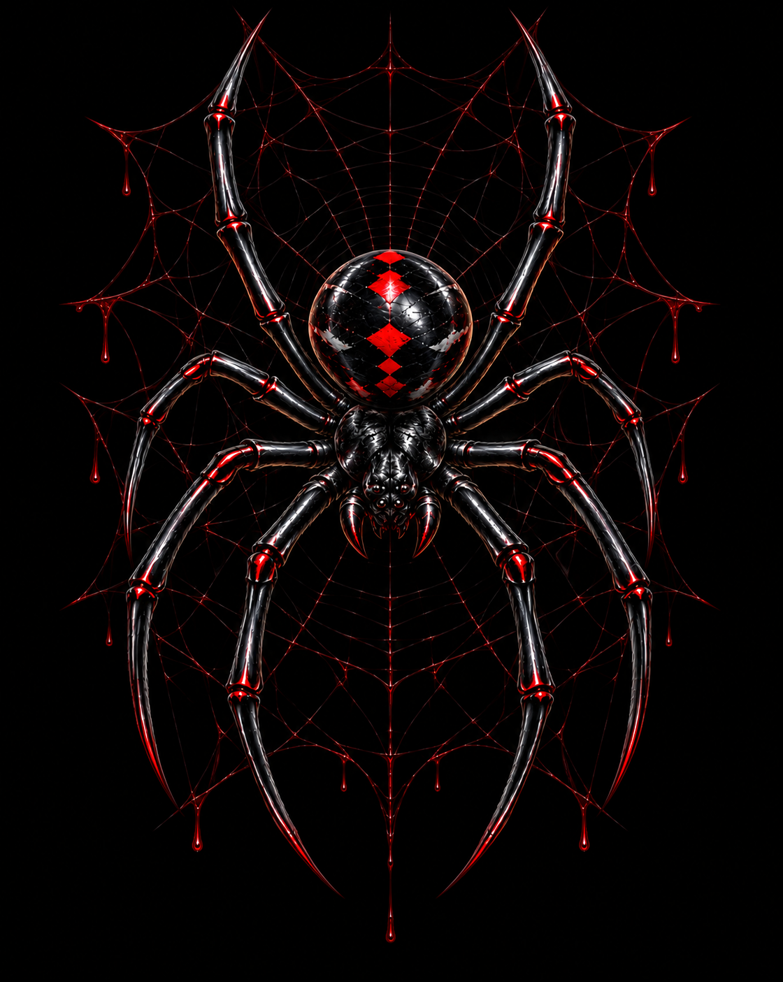 BLACK WIDOW – Spider | Gothic Blanket