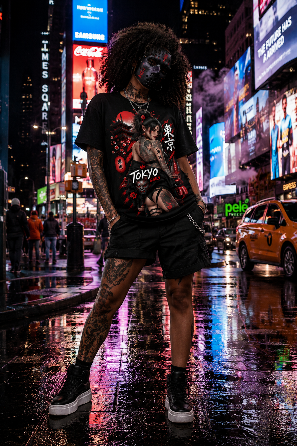 TOKYO GIRLS – Tokyo Night Tattoo | Japanese T-Shirt