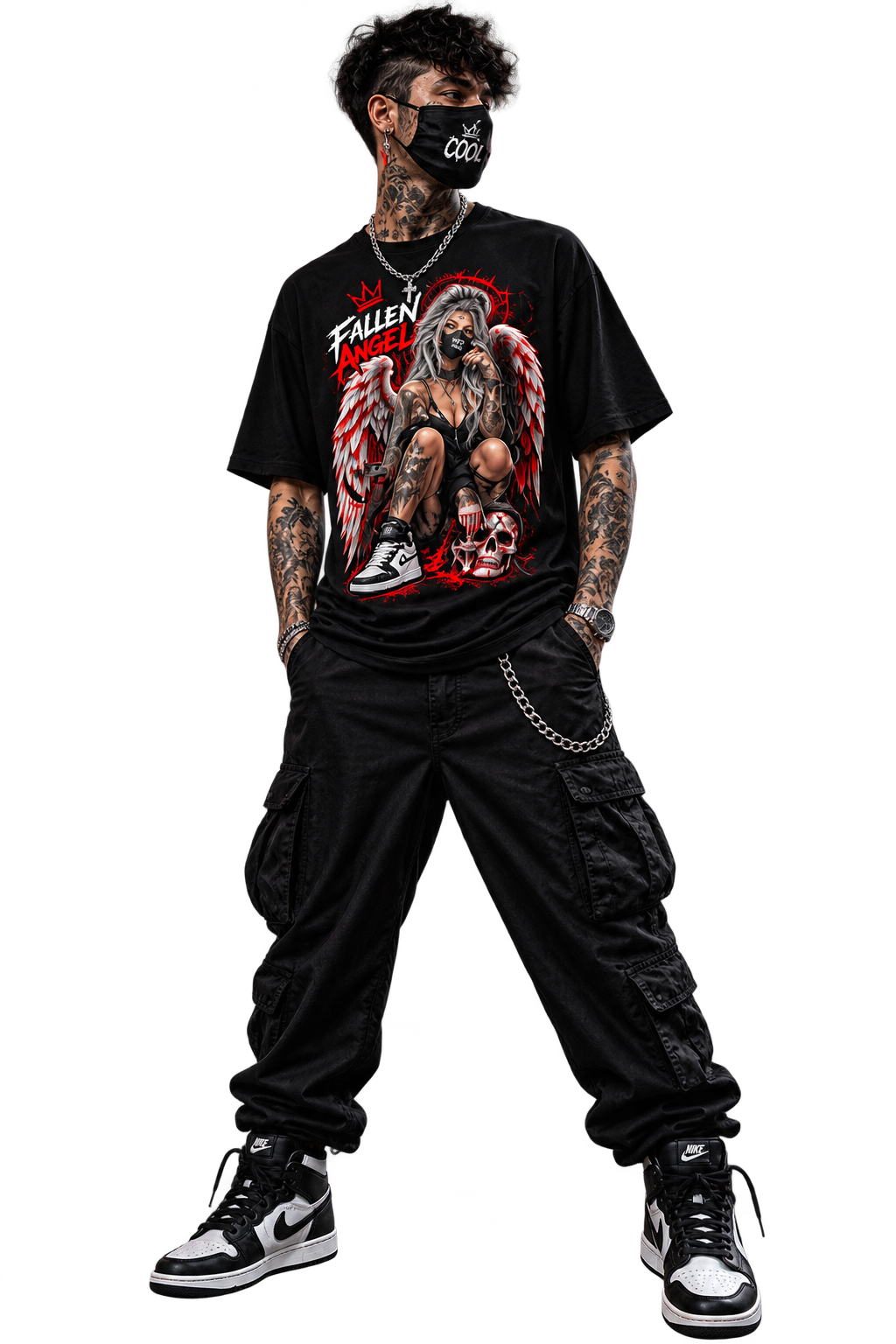 FALLEN ANGEL – Gothic Angel | Dark Art T-Shirt