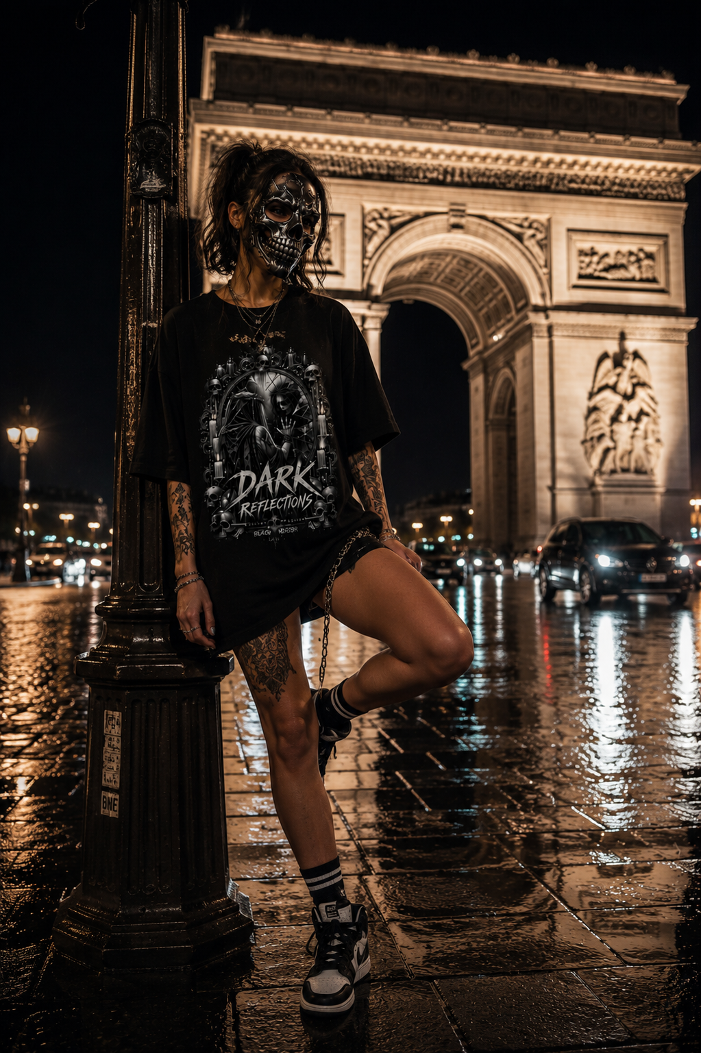 DARK REFLECTIONS – Black Mirror | Gothic Horror T-Shirt