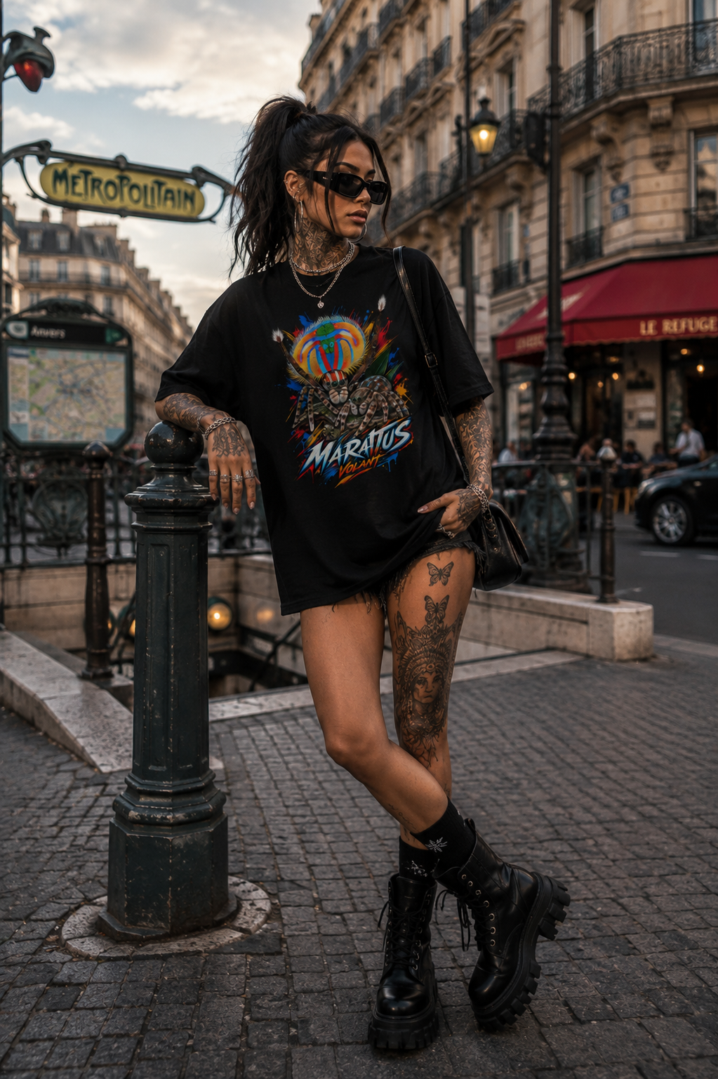 MARATUS VOLANT – Neon Pulse | Spider T-Shirt