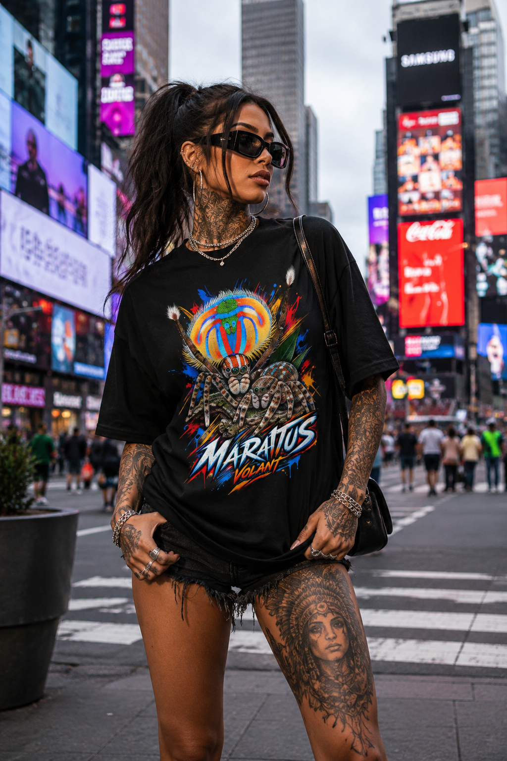 MARATUS VOLANT – Neon Pulse | Spider T-Shirt