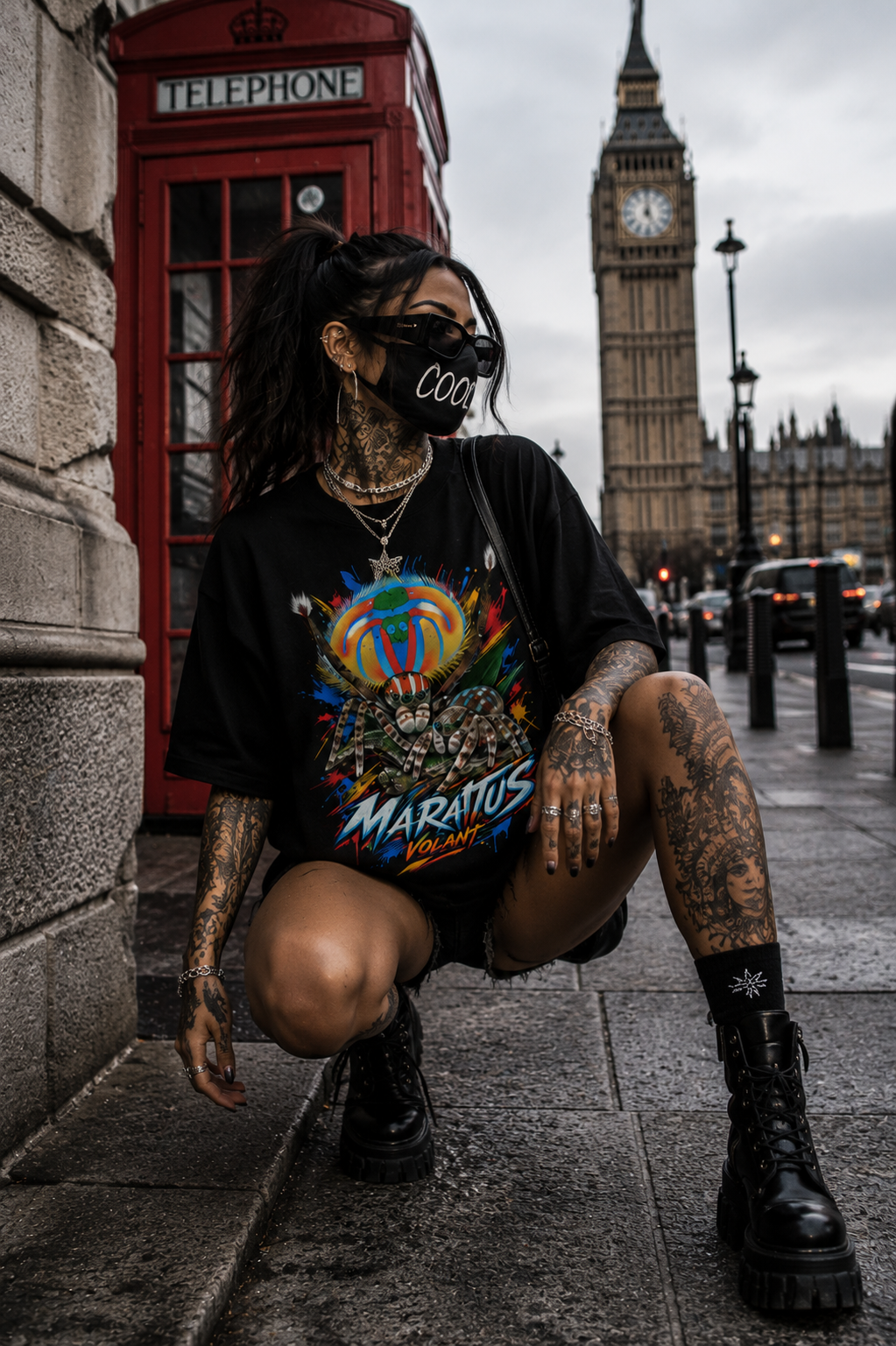 MARATUS VOLANT – Neon Pulse | Spider T-Shirt