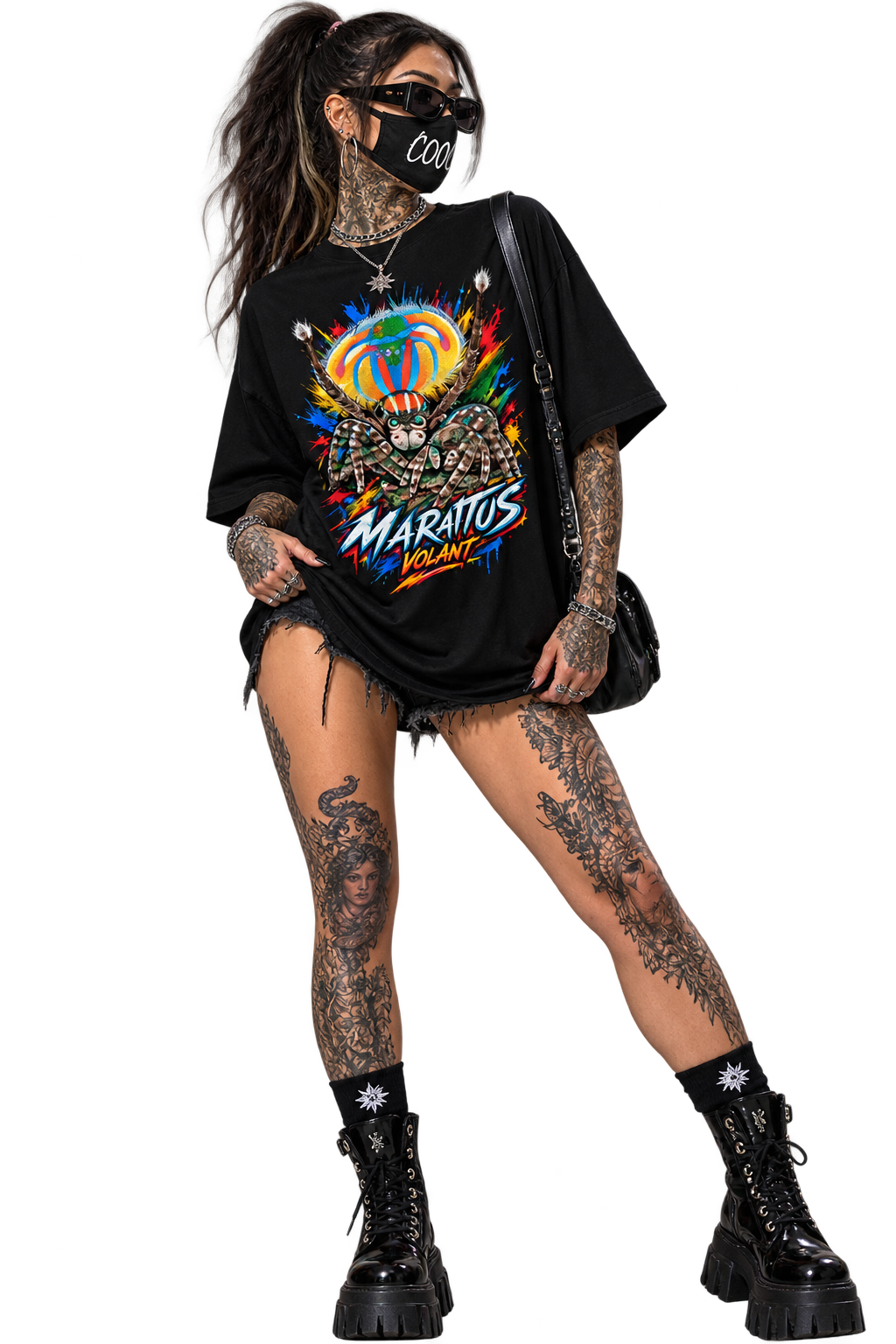 MARATUS VOLANT – Neon Pulse | Spider T-Shirt