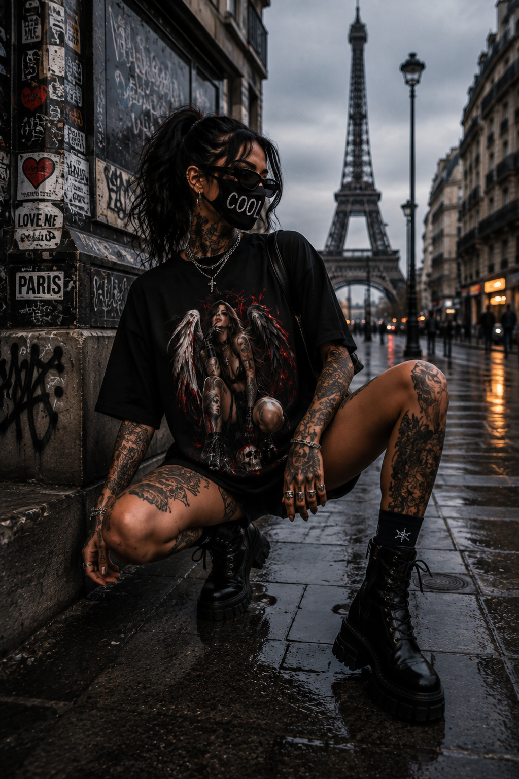 FALLEN ANGEL – Dark Ascension | Gothic T-Shirt