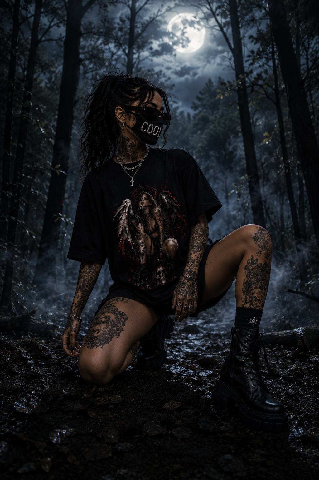 FALLEN ANGEL – Dark Ascension | Gothic T-Shirt