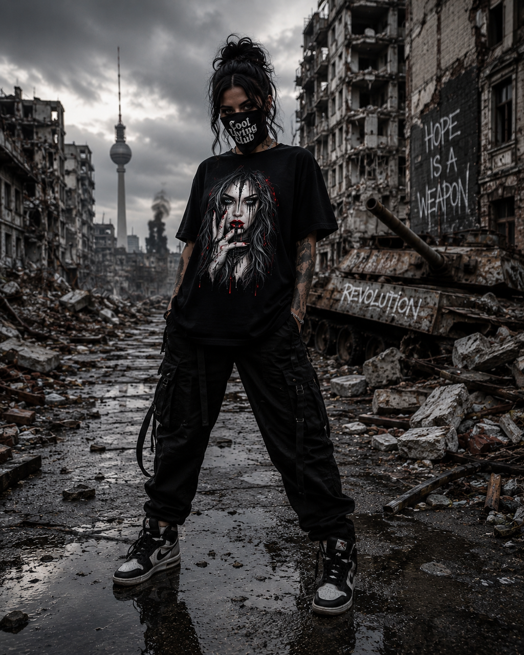 DARK REFLECTIONS – Crimson Whisper | Dark Art T-Shirt