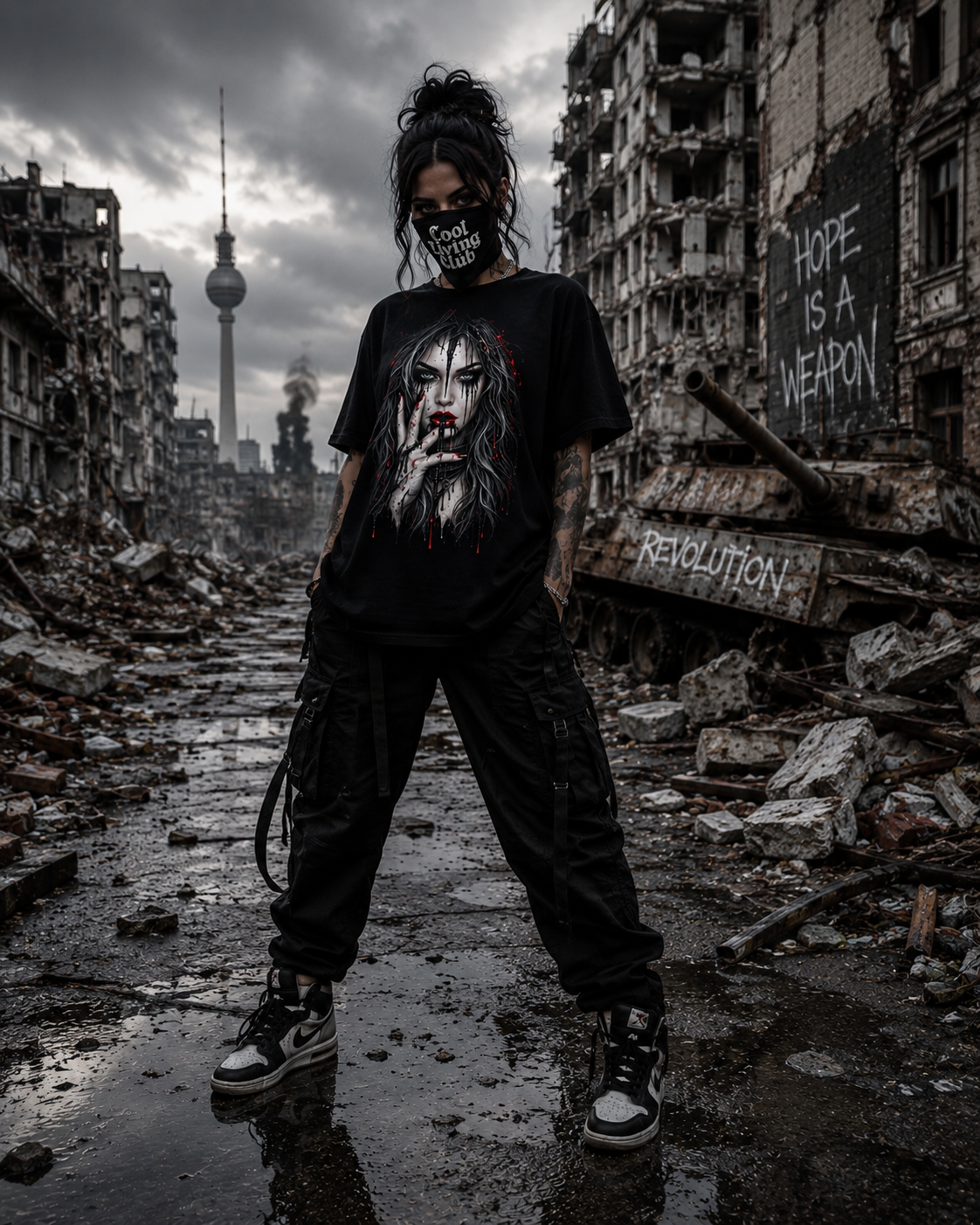 DARK REFLECTIONS – Crimson Whisper | Dark Art T-Shirt