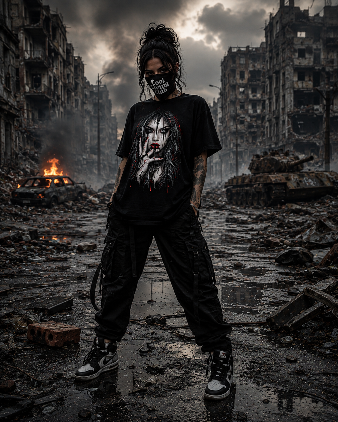 DARK REFLECTIONS – Crimson Whisper | Dark Art T-Shirt