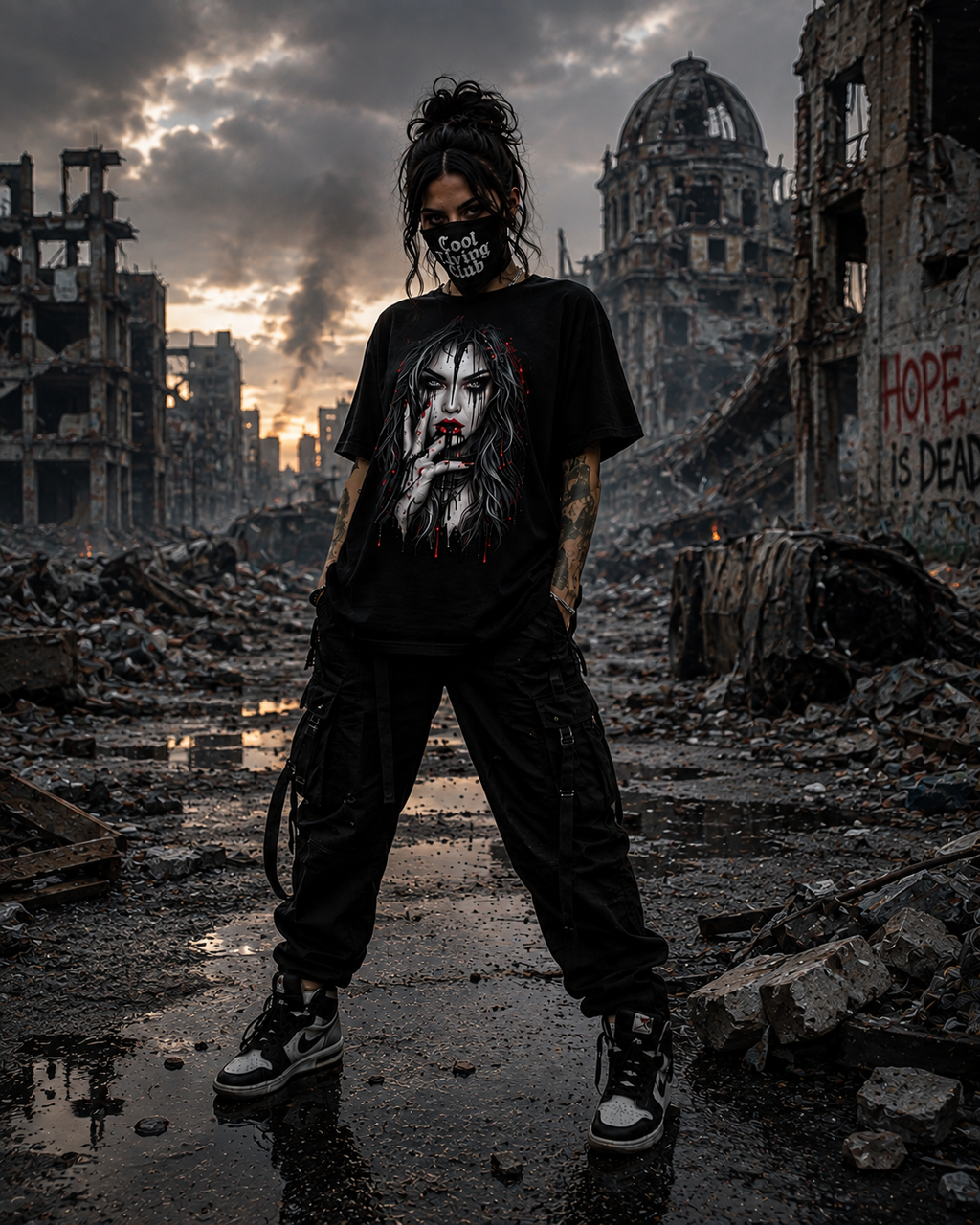 DARK REFLECTIONS – Crimson Whisper | Dark Art T-Shirt