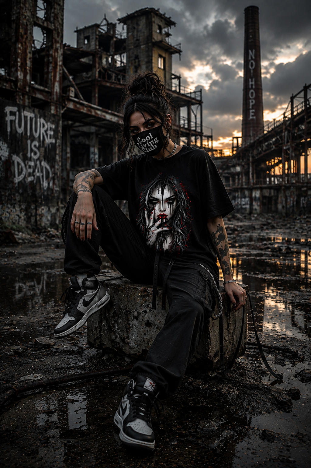 DARK REFLECTIONS – Crimson Whisper | Dark Art T-Shirt