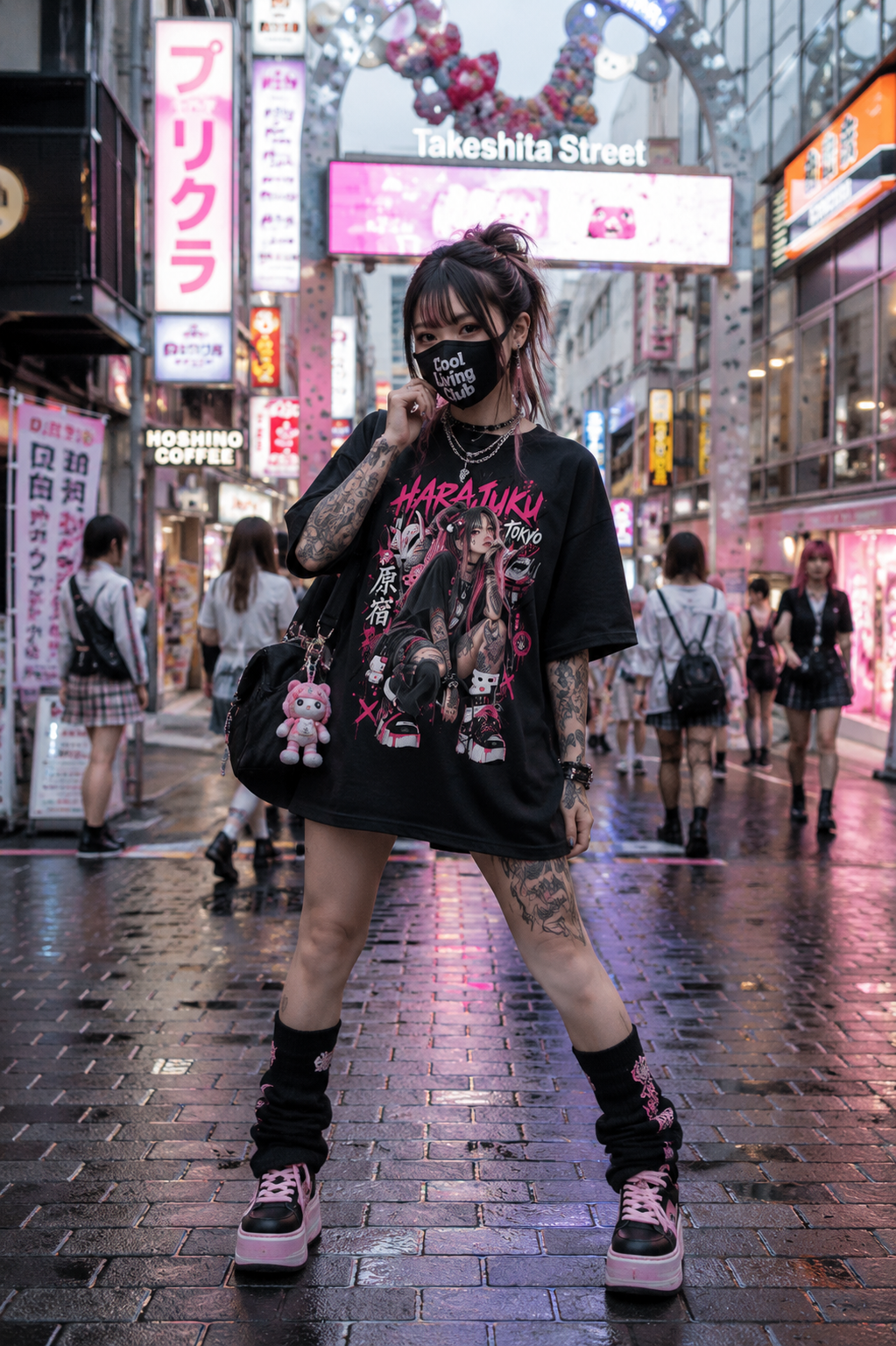 TOKYO GIRLS – Harajuku Rebel | Japanese T-Shirt