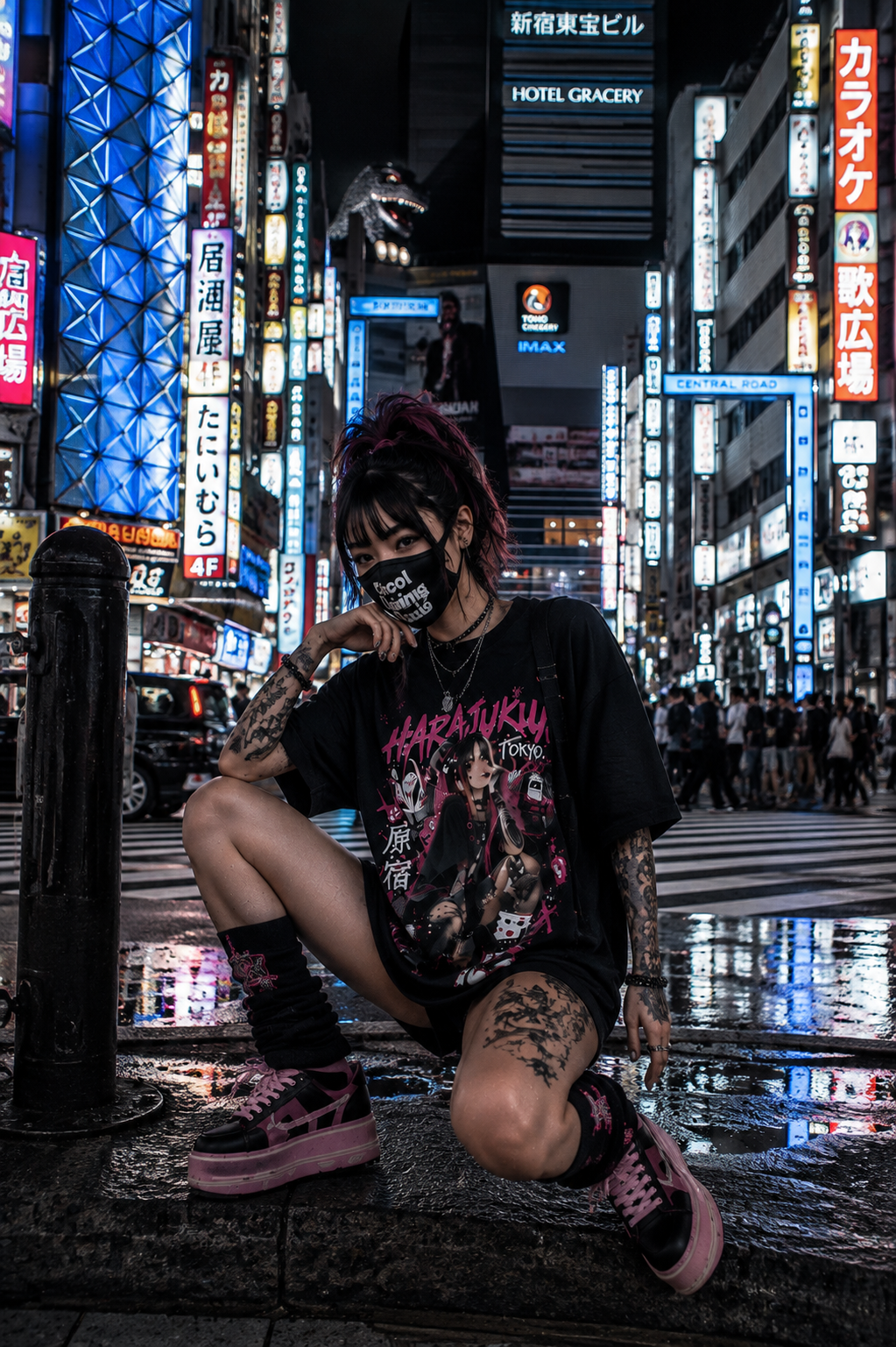 TOKYO GIRLS – Harajuku Rebel | Japanese T-Shirt
