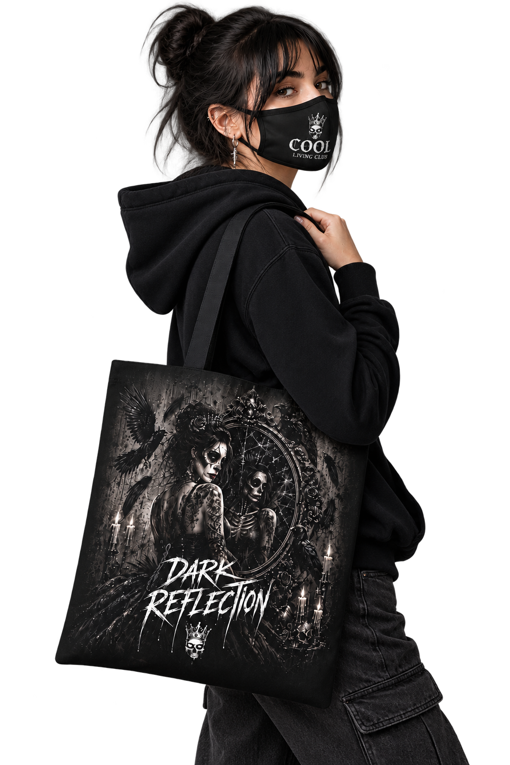 DARK REFLECTIONS – Dark Reflection | Gothic Tote Bag